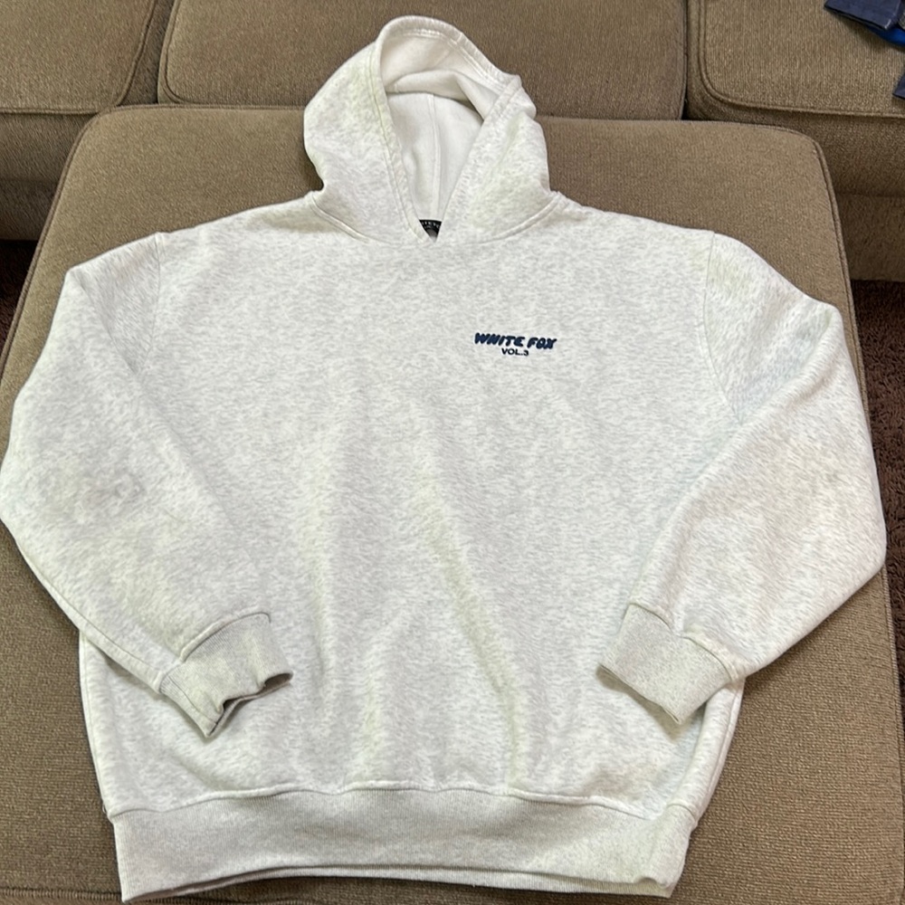 white fox hoodie